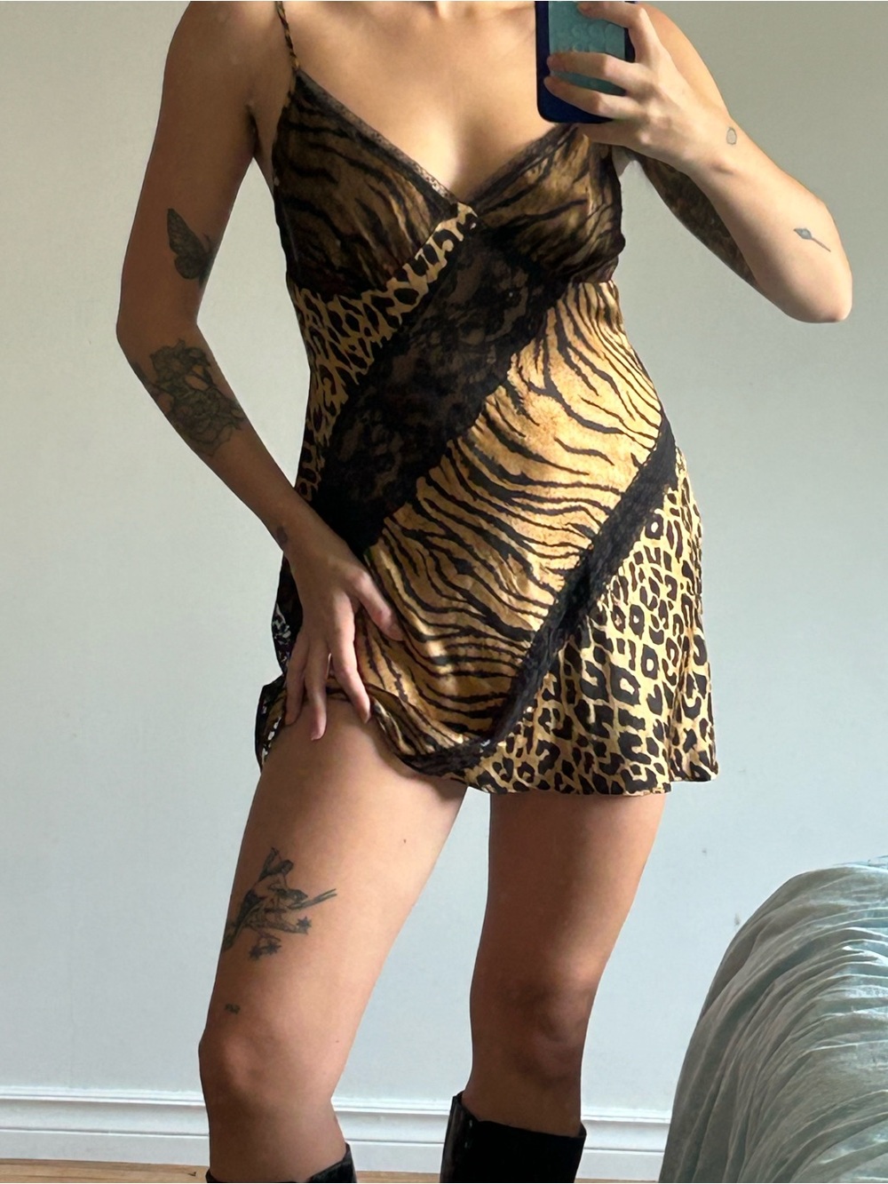 Victoria’s Secret Silk Animal Print Slip